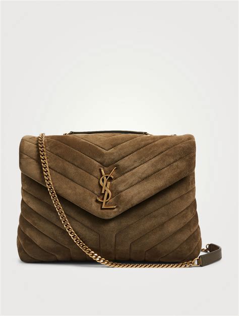 ysl suede bag gold chain|yves saint laurent bag price.